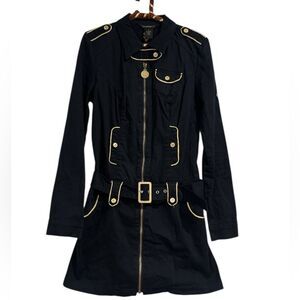 Rocawear Black mini dress with Gold Details EUC